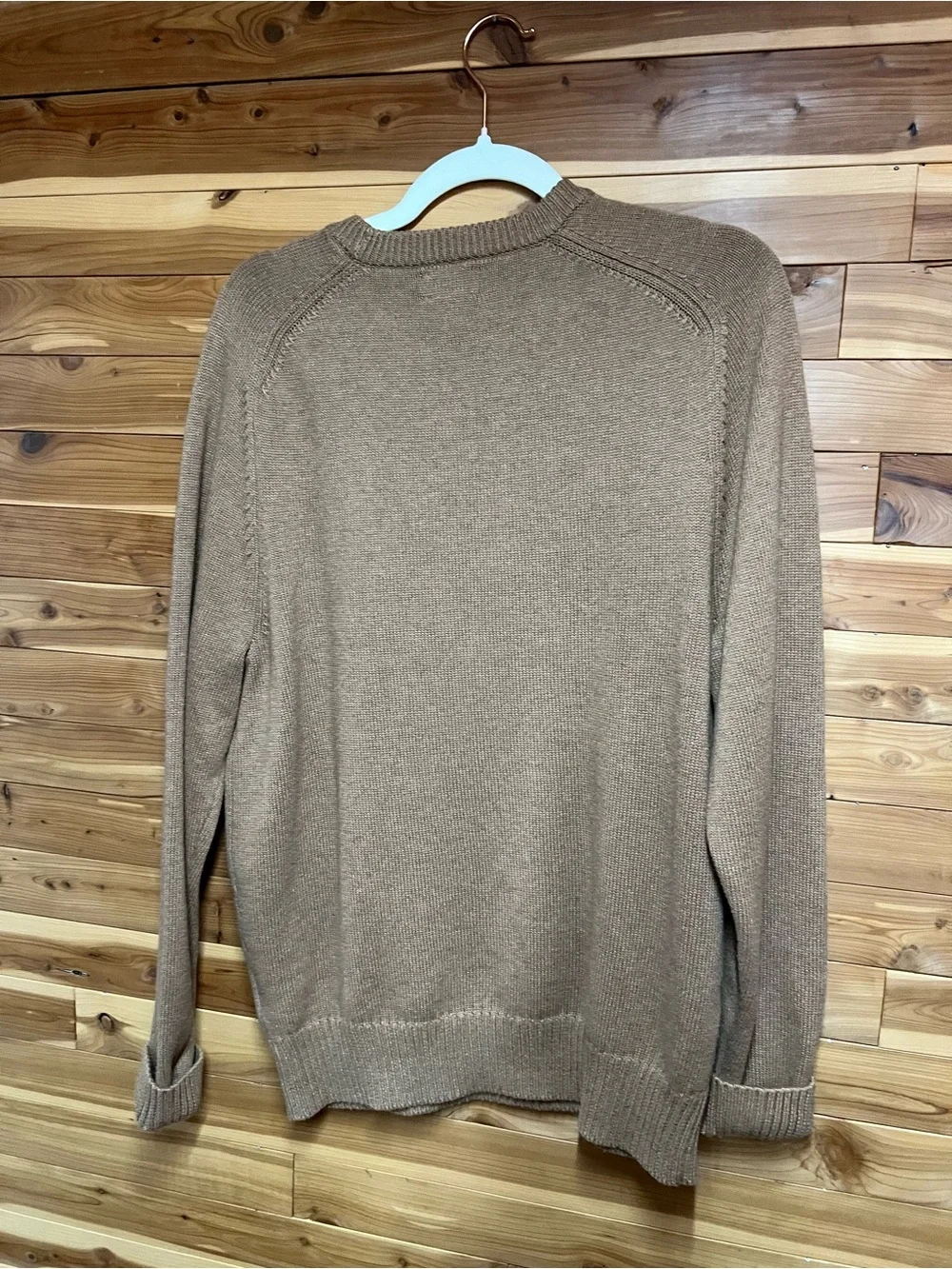J. Crew Men’s Crewneck Sweater in Camel Brown